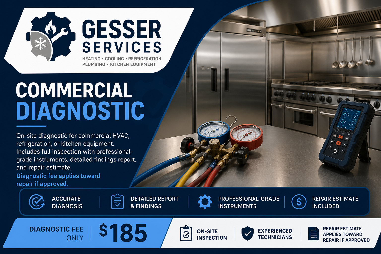 Commercial Diagnostic - $185