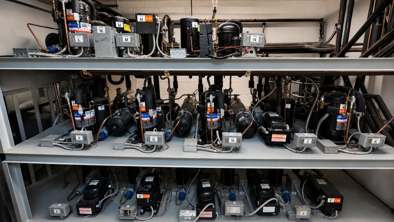 Commercial refrigeration compressor rack service — Gesser Services Atlantic City